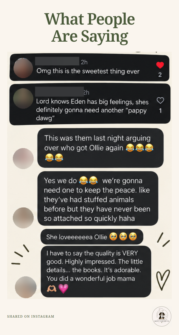 Genuine Instagram feedback about Ollie; handles and profile photos blurred