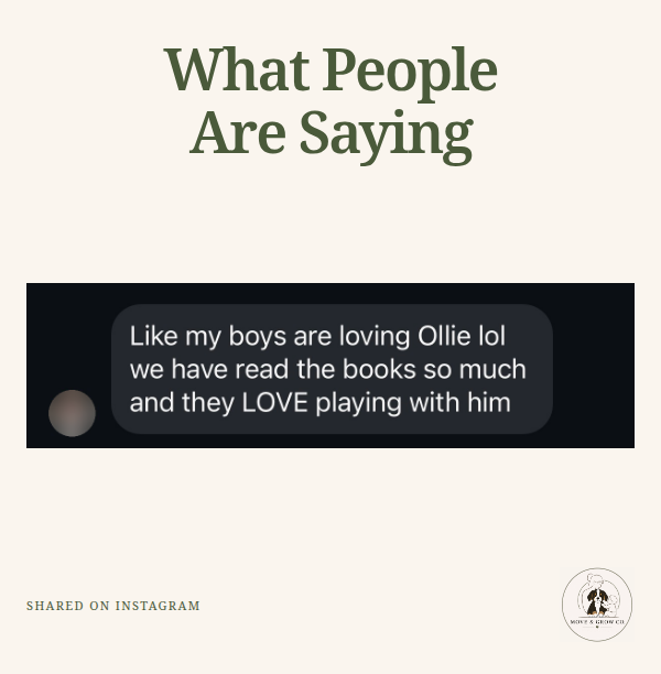 Genuine Instagram feedback about Ollie; handles and profile photos blurred